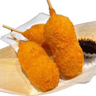 うずら玉子串揚げ